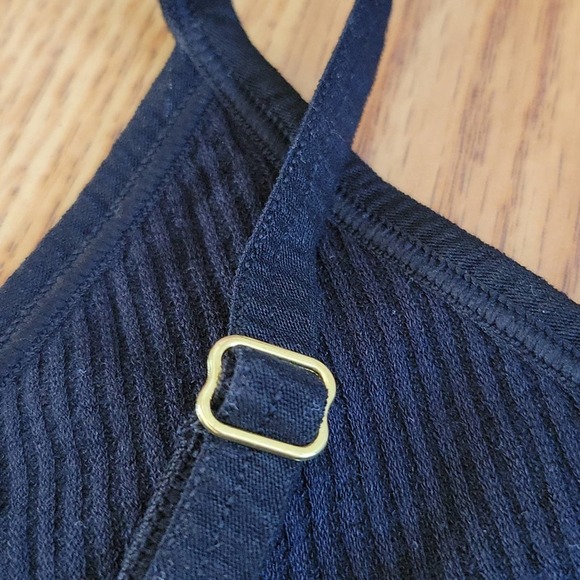 Spiritual gangster ribbed Zen cami sports bra XS/Small black - Picture 5 of 7